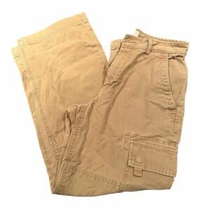 Vintage Gap Heavyweight Cargo Khaki Pants Y2K Skater Double Knee 28” x 30”